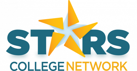 A stylized logo spelling STARS College Network