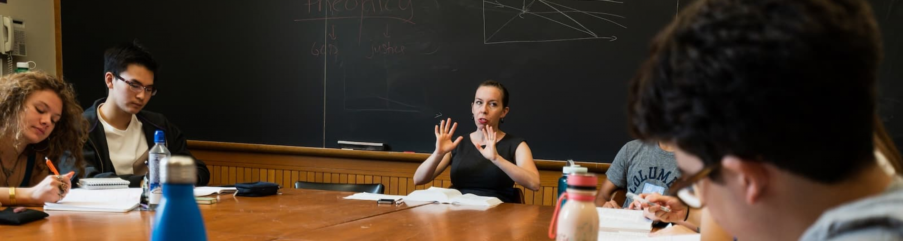 Students engage in a Core Curriculum class
