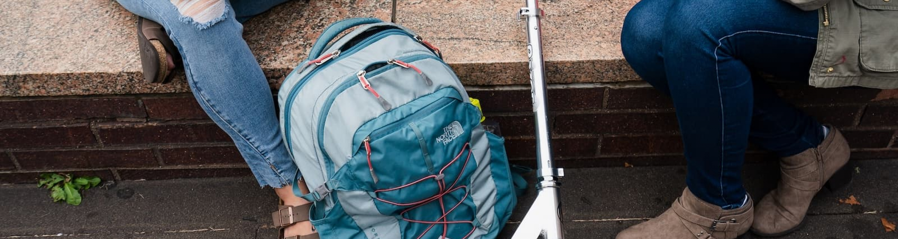 Scooter and backpack