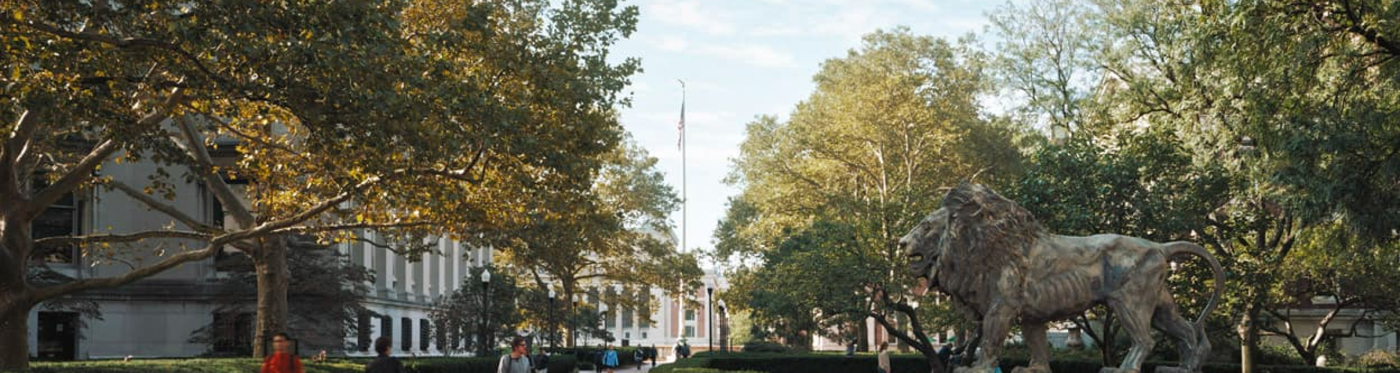 Scholar's Lion on Columbia's campus