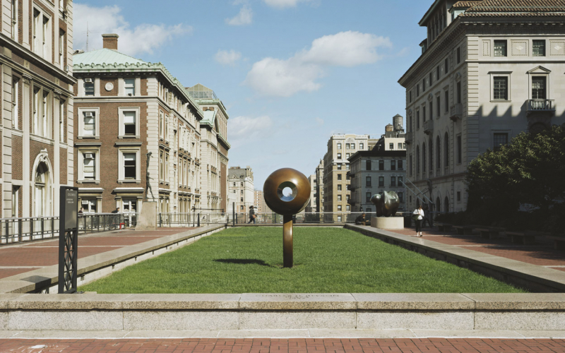 columbia college essay David Bakalar's Life Force sculpture on Revson Plaza