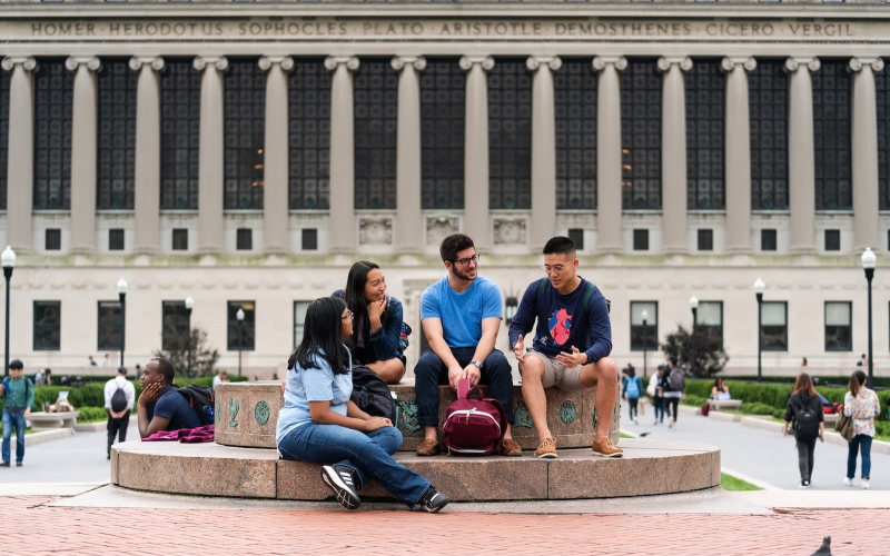 Alma Mater in front of Low Library