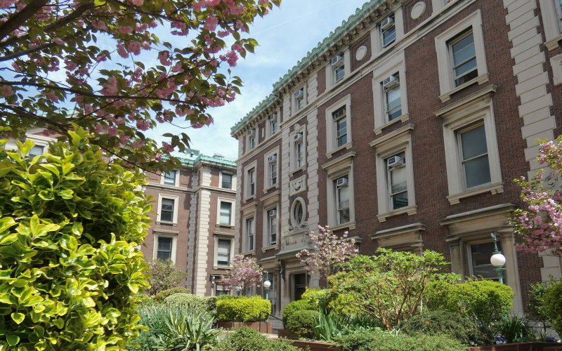 Fayerweather Hall and Avery Plaza